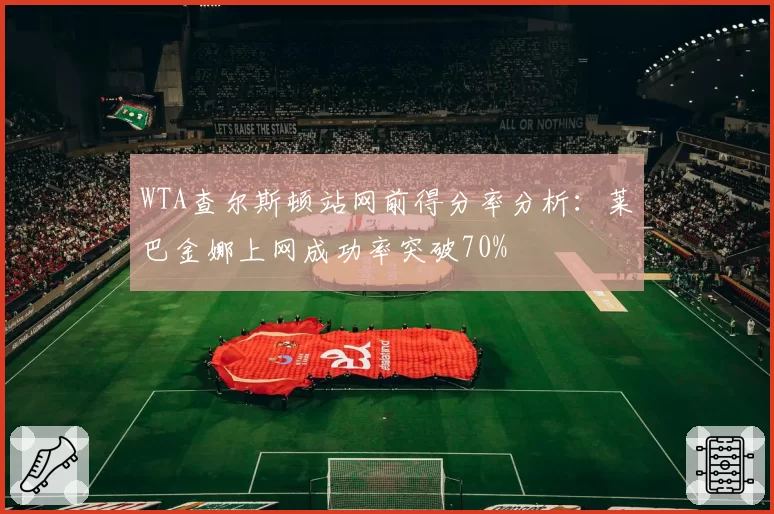 WTA查尔斯顿站网前得分率分析:莱巴金娜上网成功率突破70%